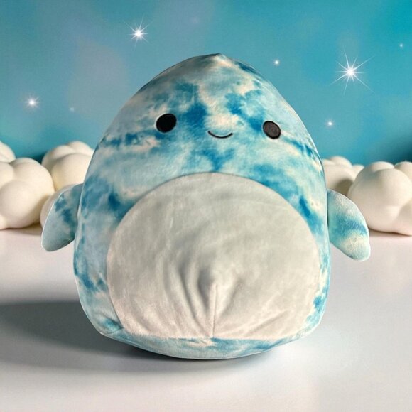 Squishmallows Danika The Blue Crinkle Tie-Dye Dolphin Stuffed Toy 12" Inch Plush - Picture 1 of 6